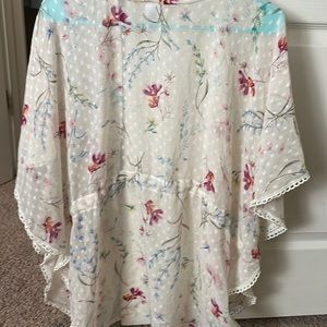 Womens floral beachwear- swimsuit coverup